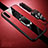 Custodia Silicone Morbida In Pelle Cover con Magnetico Anello Supporto T02 per Huawei Honor 20 Lite Rosso