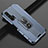 Custodia Silicone Morbida In Pelle Cover con Magnetico Anello Supporto T02 per Huawei Honor 20 Pro