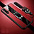 Custodia Silicone Morbida In Pelle Cover con Magnetico Anello Supporto T02 per Huawei Nova 5 Pro Rosso