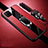 Custodia Silicone Morbida In Pelle Cover con Magnetico Anello Supporto T02 per Huawei Nova 6 SE Rosso