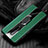 Custodia Silicone Morbida In Pelle Cover con Magnetico Anello Supporto T02 per OnePlus 8 Verde