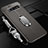 Custodia Silicone Morbida In Pelle Cover con Magnetico Anello Supporto T02 per Samsung Galaxy S10 5G