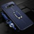 Custodia Silicone Morbida In Pelle Cover con Magnetico Anello Supporto T02 per Samsung Galaxy S10 5G Blu