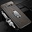Custodia Silicone Morbida In Pelle Cover con Magnetico Anello Supporto T02 per Samsung Galaxy S10 Plus