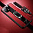 Custodia Silicone Morbida In Pelle Cover con Magnetico Anello Supporto T02 per Xiaomi Mi 11 Lite 5G Rosso