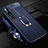 Custodia Silicone Morbida In Pelle Cover con Magnetico Anello Supporto T02 per Xiaomi Mi Note 10