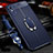 Custodia Silicone Morbida In Pelle Cover con Magnetico Anello Supporto T02 per Xiaomi Redmi 9A