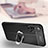 Custodia Silicone Morbida In Pelle Cover con Magnetico Anello Supporto T03 per Huawei Nova 5