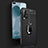 Custodia Silicone Morbida In Pelle Cover con Magnetico Anello Supporto T03 per Huawei Nova 6 5G