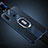 Custodia Silicone Morbida In Pelle Cover con Magnetico Anello Supporto T03 per Huawei P30 Lite New Edition Blu