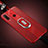 Custodia Silicone Morbida In Pelle Cover con Magnetico Anello Supporto T03 per Huawei P30 Lite New Edition Rosso