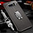 Custodia Silicone Morbida In Pelle Cover con Magnetico Anello Supporto T03 per Samsung Galaxy S10e