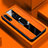 Custodia Silicone Morbida In Pelle Cover con Magnetico Anello Supporto T04 per Huawei Honor 20 Lite Arancione