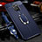 Custodia Silicone Morbida In Pelle Cover con Magnetico Anello Supporto T04 per Huawei Mate 20