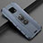 Custodia Silicone Morbida In Pelle Cover con Magnetico Anello Supporto T04 per Huawei Mate 20 Pro