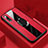 Custodia Silicone Morbida In Pelle Cover con Magnetico Anello Supporto T04 per Huawei P20 Rosso