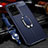 Custodia Silicone Morbida In Pelle Cover con Magnetico Anello Supporto WL1 per Samsung Galaxy S20 Ultra 5G Blu