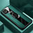 Custodia Silicone Morbida In Pelle Cover con Magnetico Anello Supporto Z01 per Apple iPhone 11 Verde