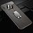 Custodia Silicone Morbida In Pelle Cover con Magnetico Anello Supporto Z02 per Huawei Mate 30 Grigio