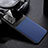 Custodia Silicone Morbida In Pelle Cover con Magnetico FL1 per Samsung Galaxy A23 5G Blu