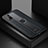 Custodia Silicone Morbida In Pelle Cover con Magnetico FL1 per Samsung Galaxy A51 4G Nero