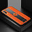 Custodia Silicone Morbida In Pelle Cover con Magnetico FL1 per Samsung Galaxy A70 Arancione