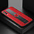 Custodia Silicone Morbida In Pelle Cover con Magnetico FL1 per Samsung Galaxy A70S Rosso