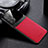 Custodia Silicone Morbida In Pelle Cover con Magnetico FL1 per Samsung Galaxy A72 4G Rosso