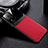 Custodia Silicone Morbida In Pelle Cover con Magnetico FL1 per Samsung Galaxy M33 5G Rosso