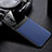 Custodia Silicone Morbida In Pelle Cover con Magnetico FL1 per Samsung Galaxy M52 5G Blu