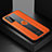 Custodia Silicone Morbida In Pelle Cover con Magnetico FL1 per Samsung Galaxy S20 5G Arancione