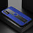 Custodia Silicone Morbida In Pelle Cover con Magnetico FL1 per Samsung Galaxy S20 5G Blu