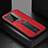 Custodia Silicone Morbida In Pelle Cover con Magnetico FL1 per Samsung Galaxy S20 Ultra Rosso