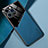 Custodia Silicone Morbida In Pelle Cover con Magnetico per Apple iPhone 13 Pro Max Blu