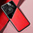 Custodia Silicone Morbida In Pelle Cover con Magnetico per Oppo Reno8 Pro+ Plus 5G Rosso