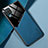 Custodia Silicone Morbida In Pelle Cover con Magnetico per Samsung Galaxy A12 Nacho Blu