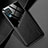 Custodia Silicone Morbida In Pelle Cover con Magnetico per Samsung Galaxy A12 Nacho Nero
