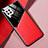 Custodia Silicone Morbida In Pelle Cover con Magnetico per Samsung Galaxy A42 5G Rosso