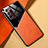 Custodia Silicone Morbida In Pelle Cover con Magnetico per Samsung Galaxy Note 20 Ultra 5G Arancione