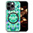 Custodia Silicone Morbida In Pelle Cover con Magnetico S01D per Apple iPhone 13 Pro Verde