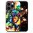 Custodia Silicone Morbida In Pelle Cover con Magnetico S01D per Apple iPhone 14 Pro Max Multicolore