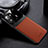 Custodia Silicone Morbida In Pelle Cover con Magnetico S02 per Xiaomi Mi 11 Pro 5G Marrone