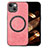 Custodia Silicone Morbida In Pelle Cover con Magnetico S02D per Apple iPhone 13