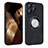 Custodia Silicone Morbida In Pelle Cover con Magnetico S07D per Apple iPhone 13 Pro