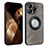 Custodia Silicone Morbida In Pelle Cover con Magnetico S07D per Apple iPhone 13 Pro