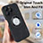 Custodia Silicone Morbida In Pelle Cover con Magnetico S07D per Apple iPhone 14 Pro
