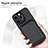 Custodia Silicone Morbida In Pelle Cover con Magnetico S08D per Apple iPhone 13 Pro