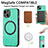 Custodia Silicone Morbida In Pelle Cover con Magnetico S11D per Apple iPhone 13