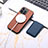 Custodia Silicone Morbida In Pelle Cover con Magnetico S11D per Apple iPhone 13 Pro