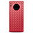 Custodia Silicone Morbida In Pelle Cover D01 per Huawei Mate 30 5G Rosso